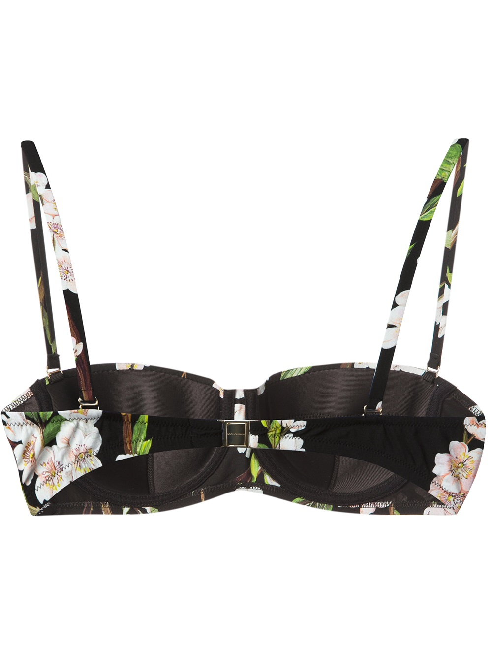 Dolce And Gabbana Floral Print Bra In Black Lyst