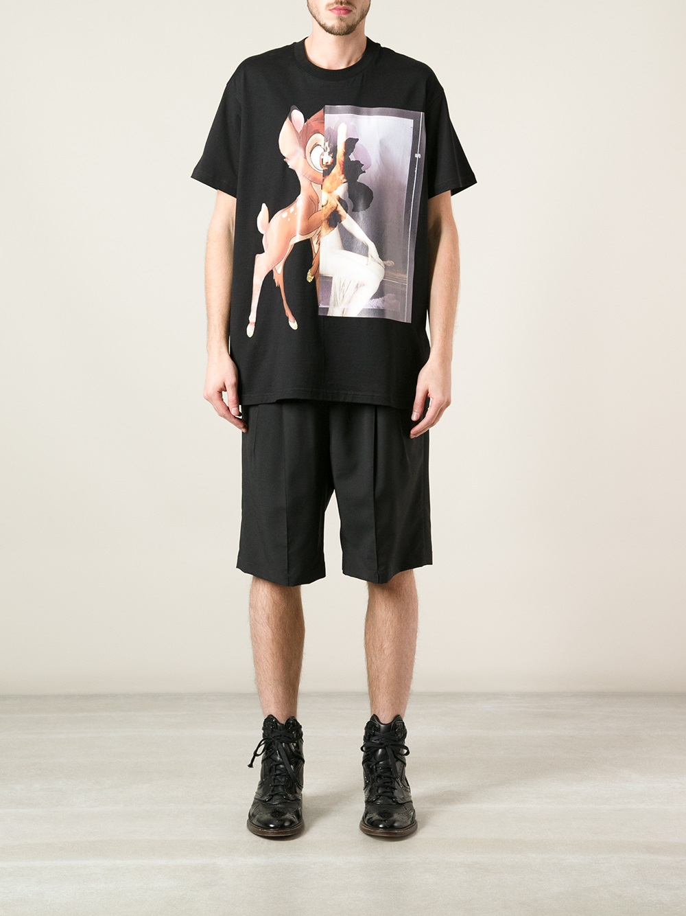 Givenchy Bambi Printed Tshirt in Black for Men | Lyst