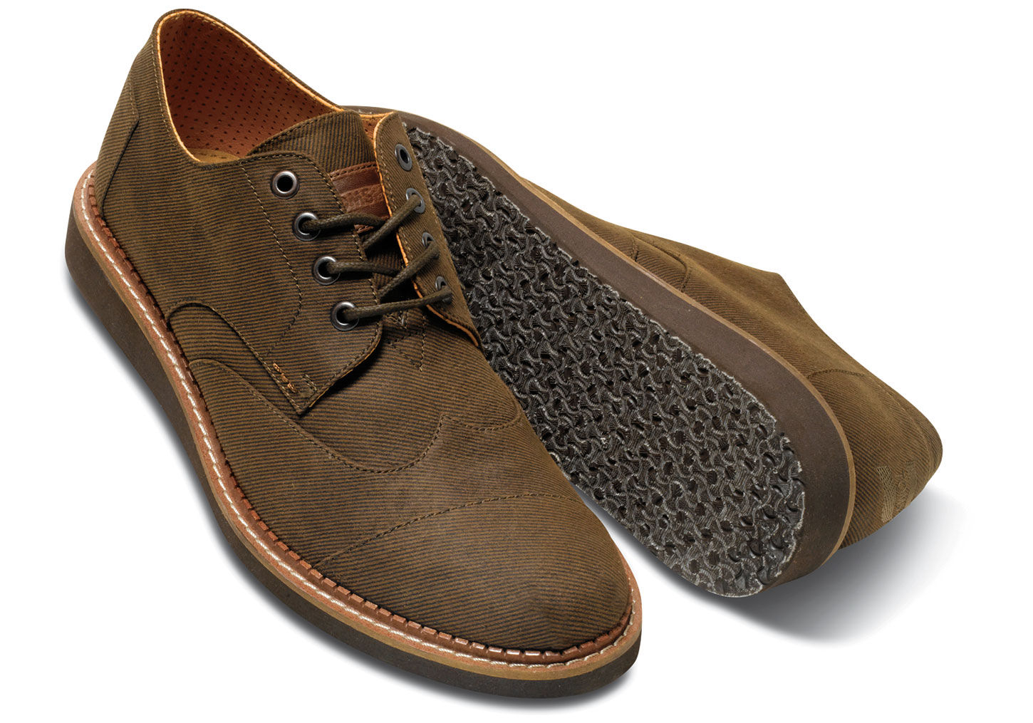 ash aviator twill men's brogues
