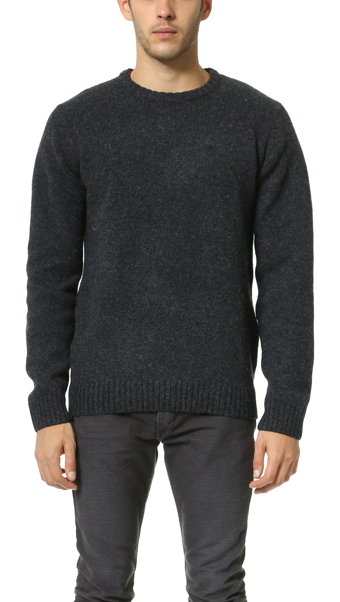 carhartt wip sweater in black for lyst carhartt wip sweater in black for lyst