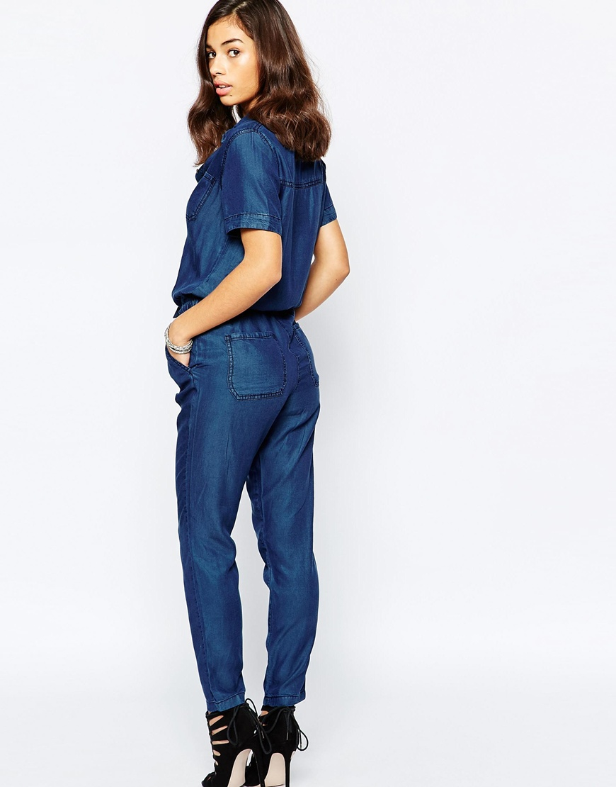 petite jumpsuit denim