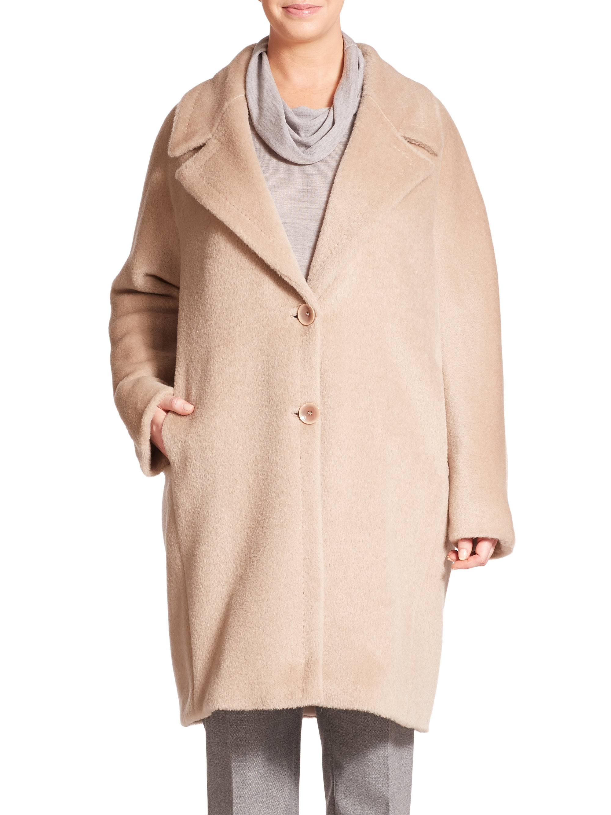 cocoon alpaca coat