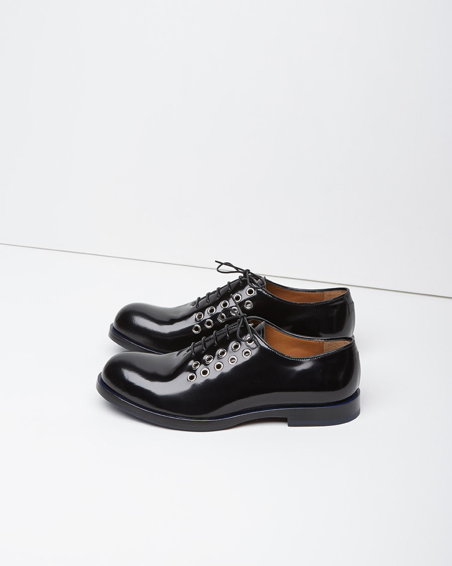 jil sander oxford shoes jil sander grommet oxford in black lyst jil sander oxford shoes jil sander grommet oxford in black lyst