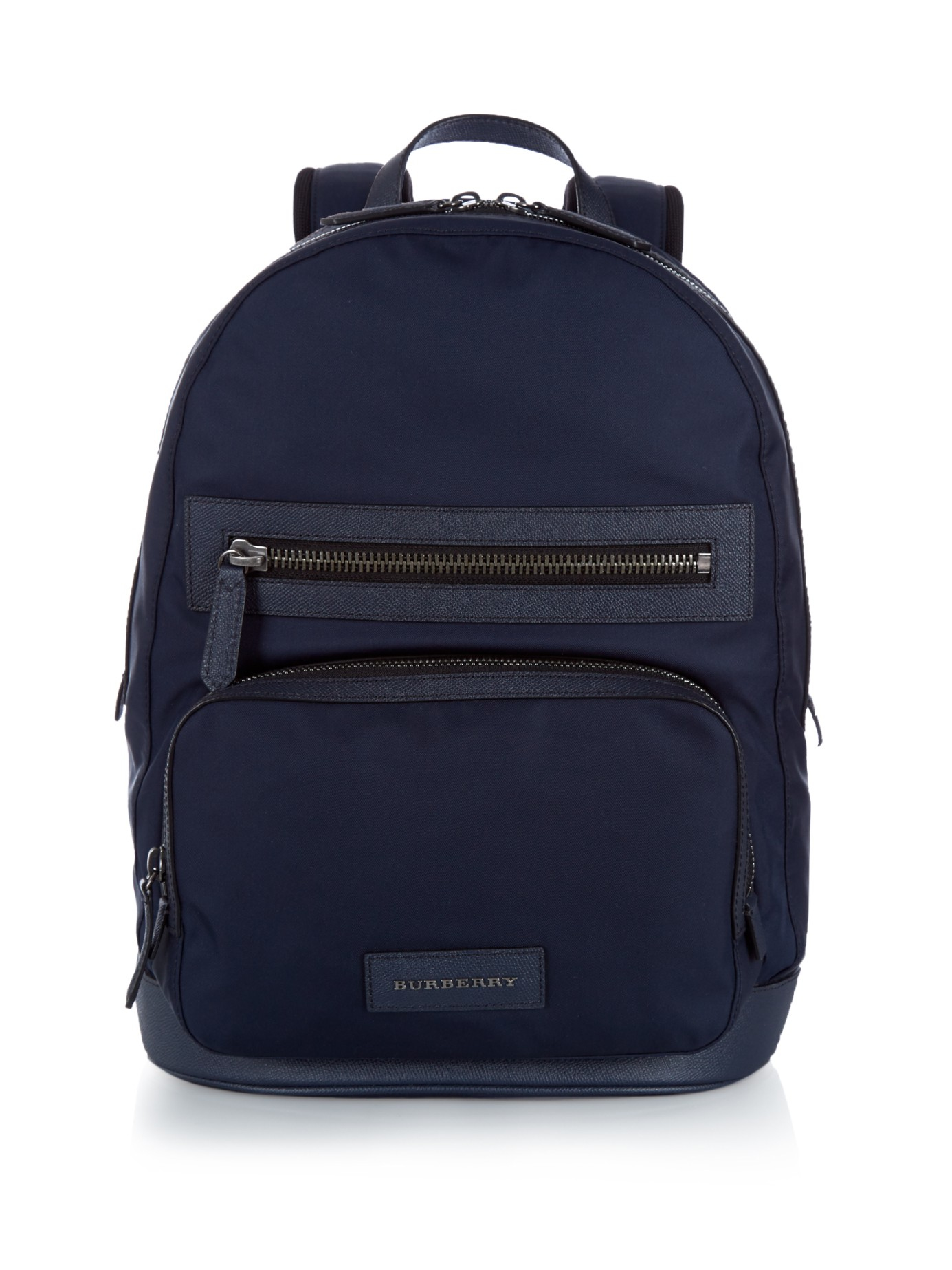 Lyst - Burberry Marden Leather-trim Backpack in Blue for Men