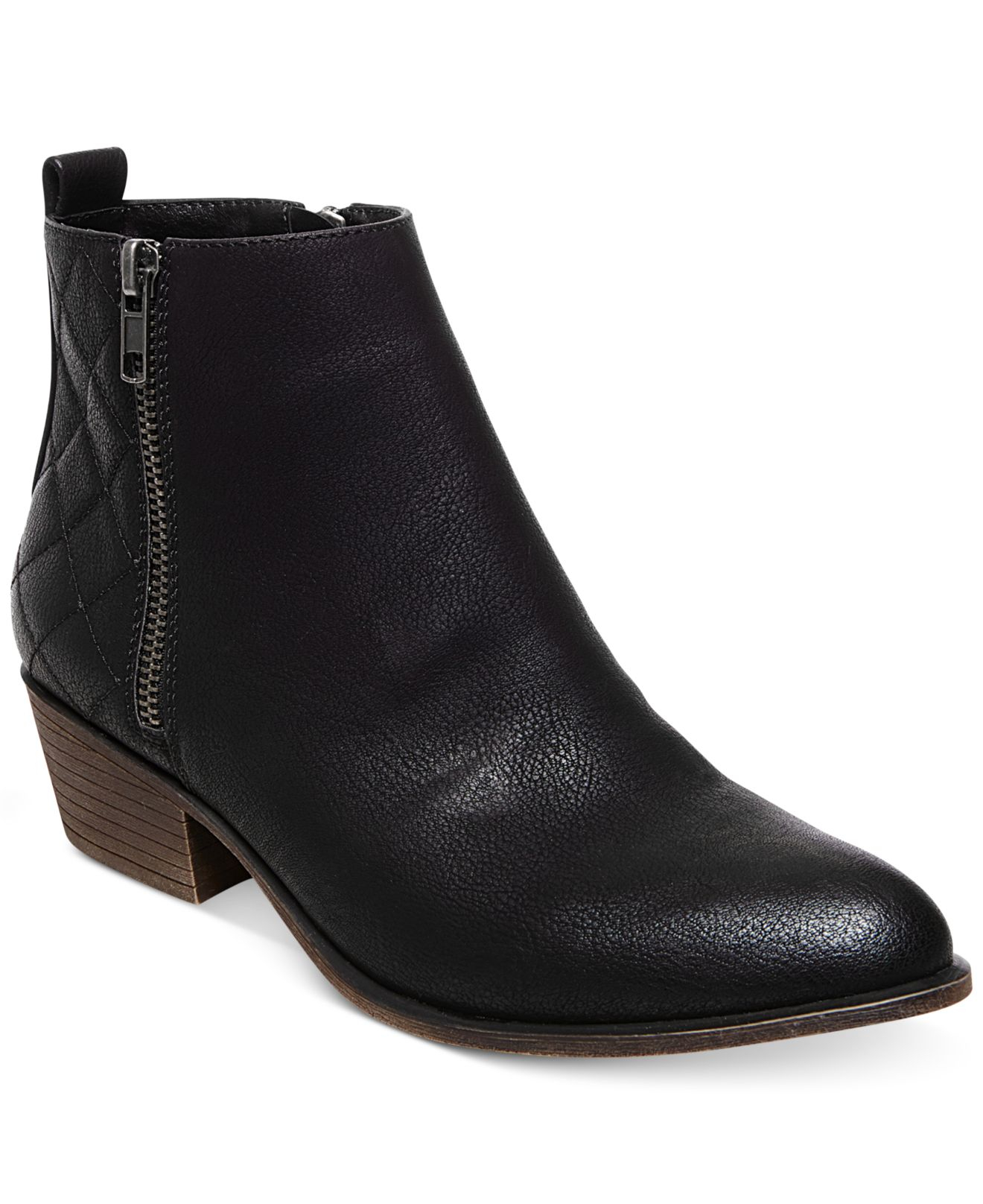 madden girl black ankle boots