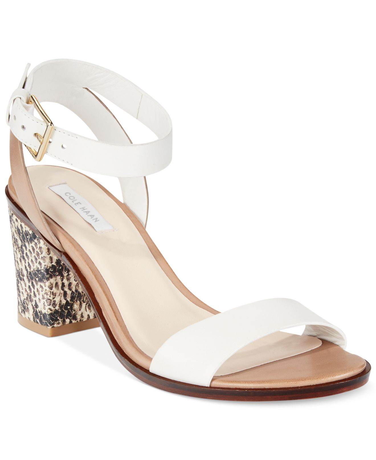 cole haan white heels