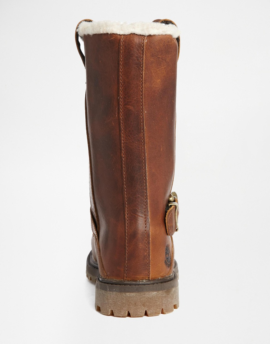timberland nellie pull on boots brown
