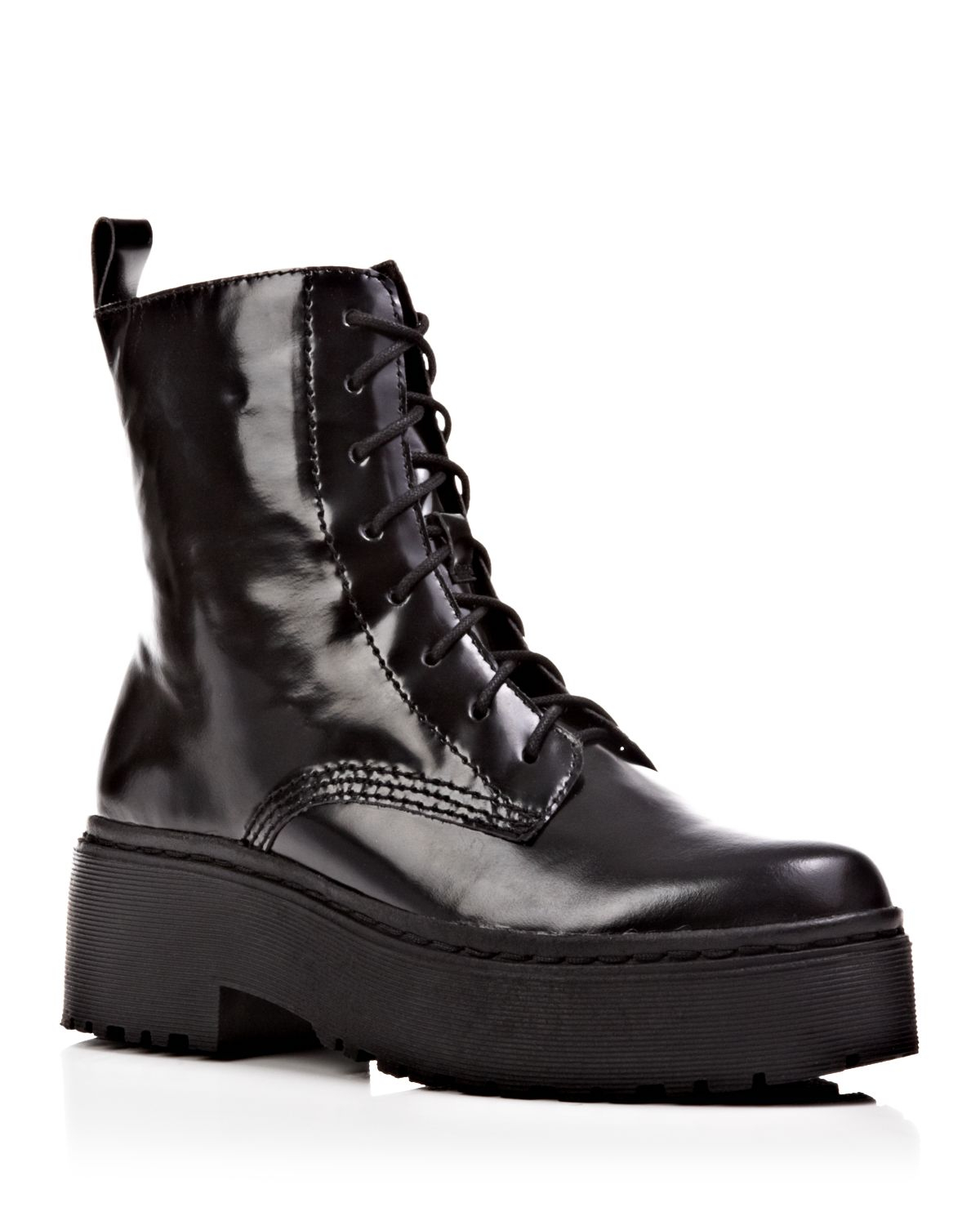 Jeffrey Campbell Lace Up Platform Combat Boots - Finnick in Black - Lyst