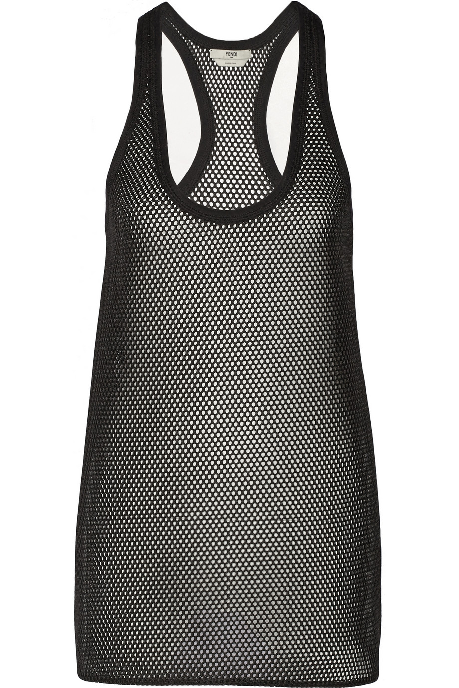 Lyst - Fendi Mesh Top in Black