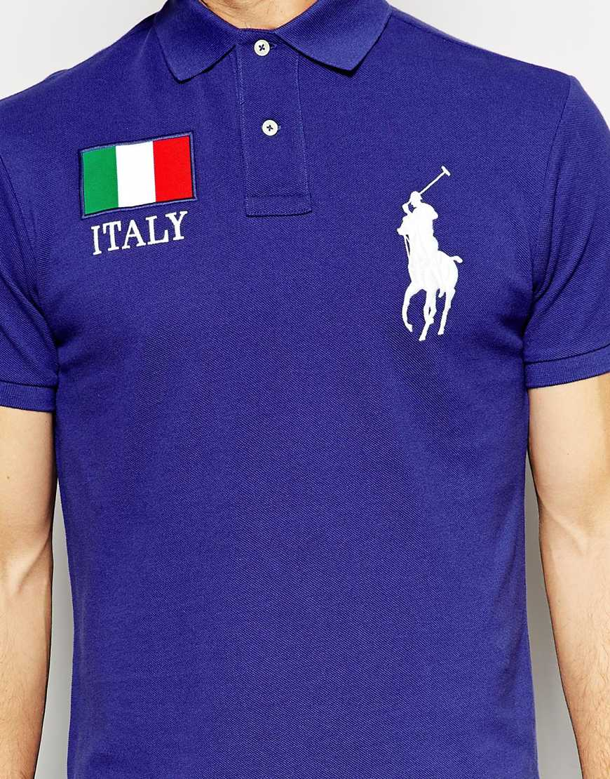 indhente Holde Skrive ud Polo Ralph Lauren Polo with Italy Flag in Blue for Men | Lyst