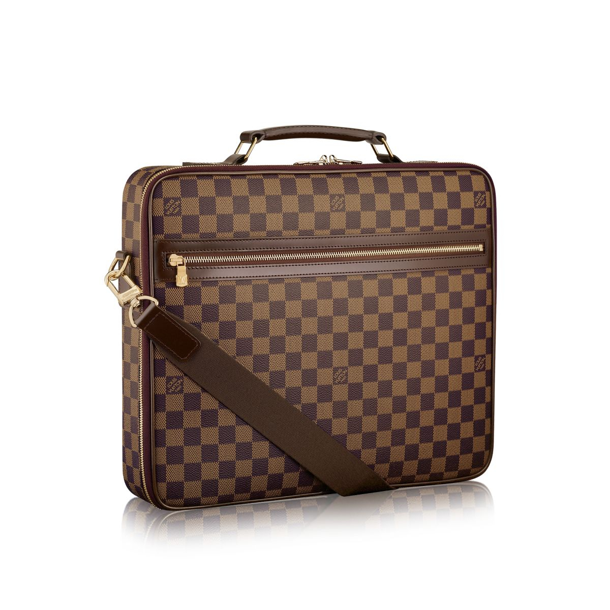 Louis vuitton Computer Case Sabana in Brown for Men | Lyst