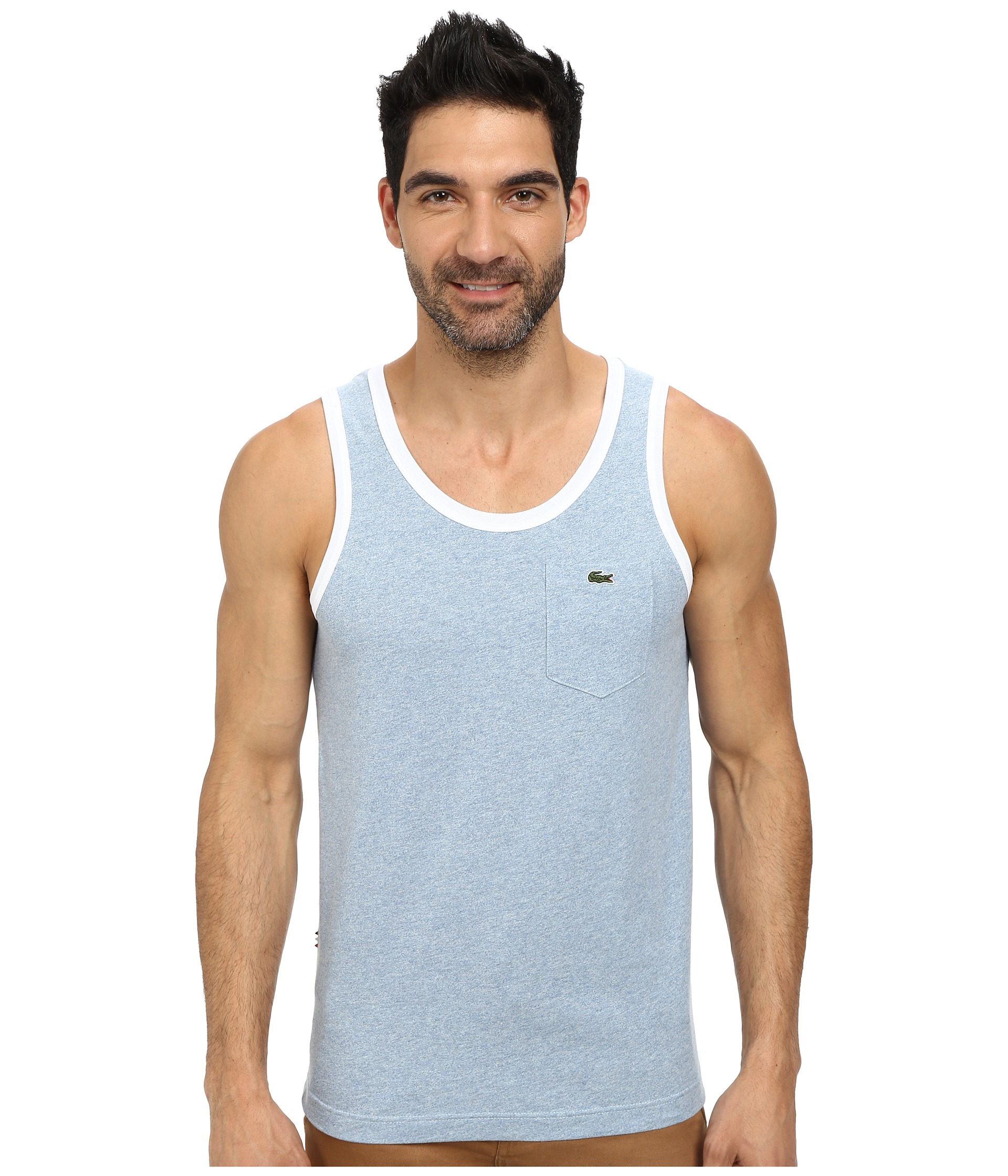 Cotton Jersey With Contrast Trim Tank 