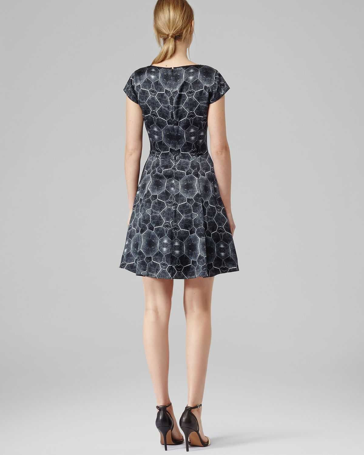 reiss black dress baker tortoise print silk casual dresses product 1 18484439 1 465569820 normal