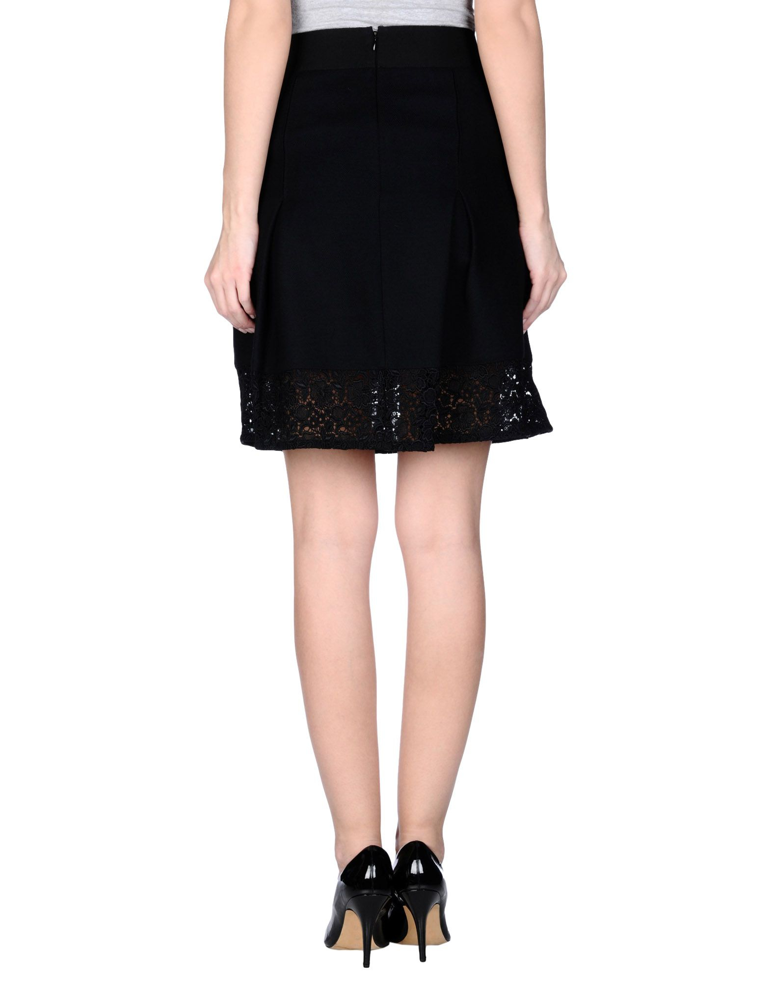 Tara jarmon Knee Length Skirt in Black | Lyst