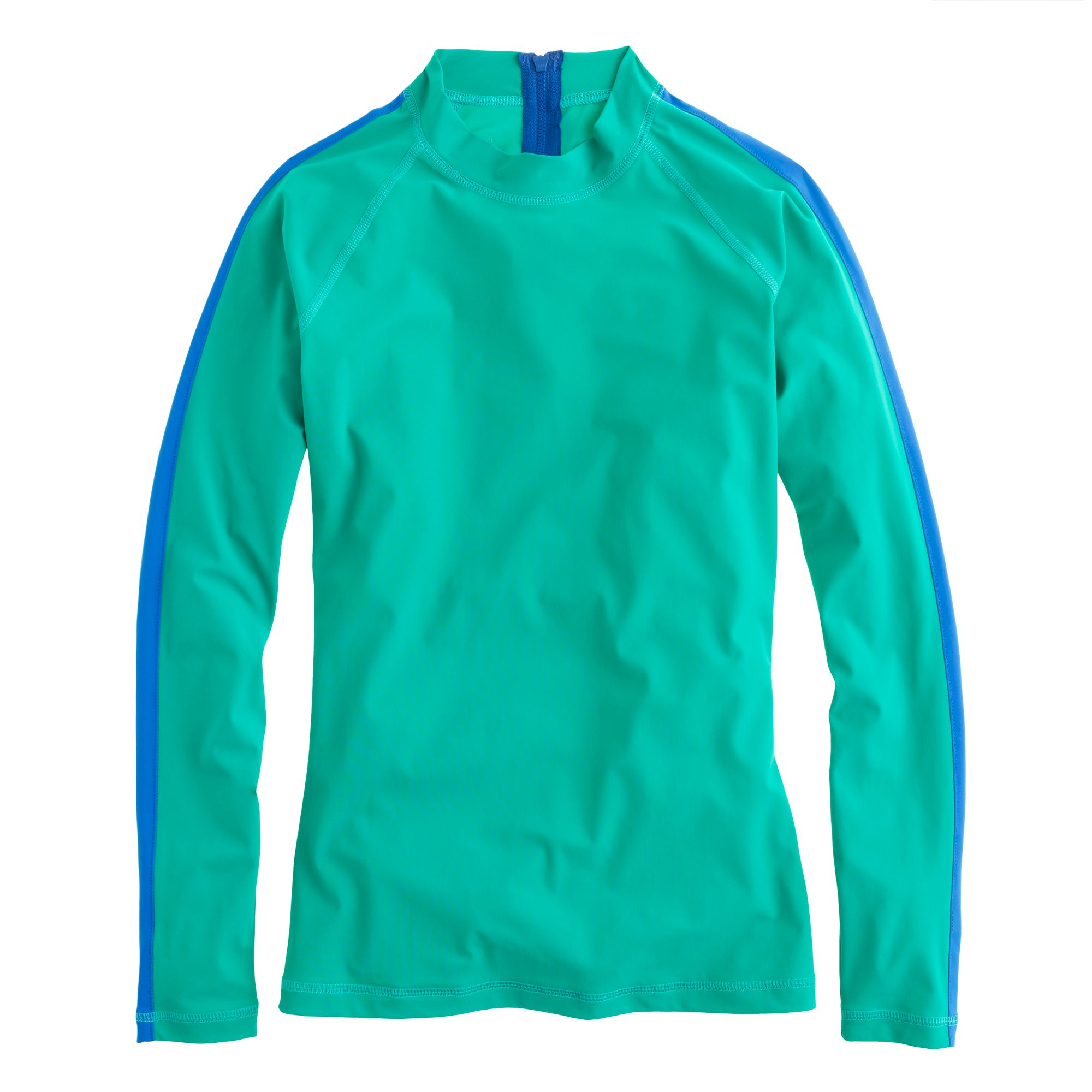 Lyst J.Crew Stripesleeve Rash Guard in Green