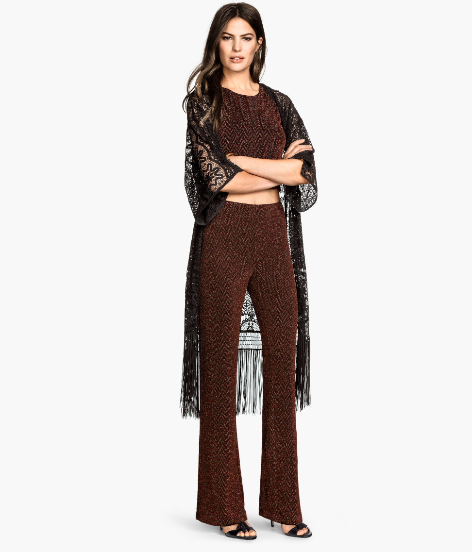 flared trousers h&m