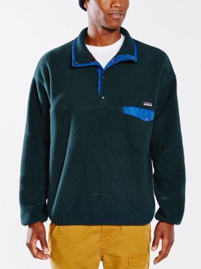 Urban Outfitters Vintage Dark Green Patagonia Fleece Jacket for Men | Lyst