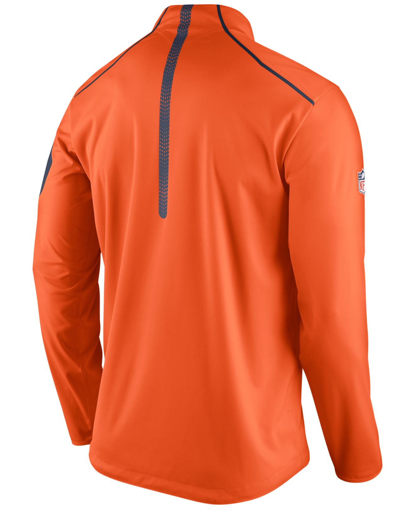 Nike Synthetic Men's Denver Broncos Alpha Fly Rush Quarter-zip Jacket in  Orange/Navy/White (Orange) for Men | Lyst