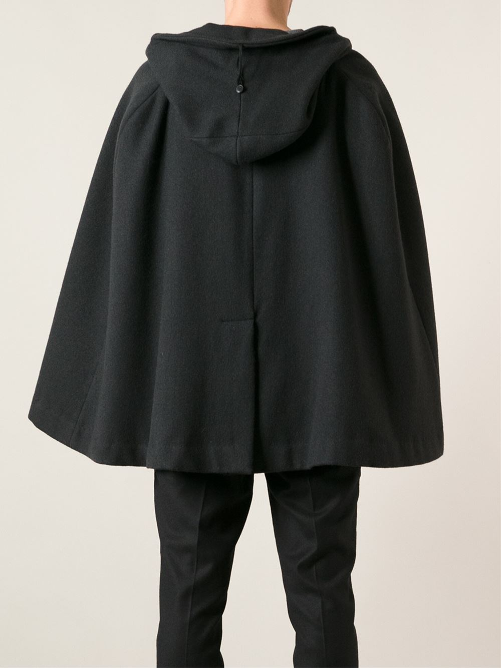 Dolce & Gabbana Cape Coat in Black for Men - Lyst
