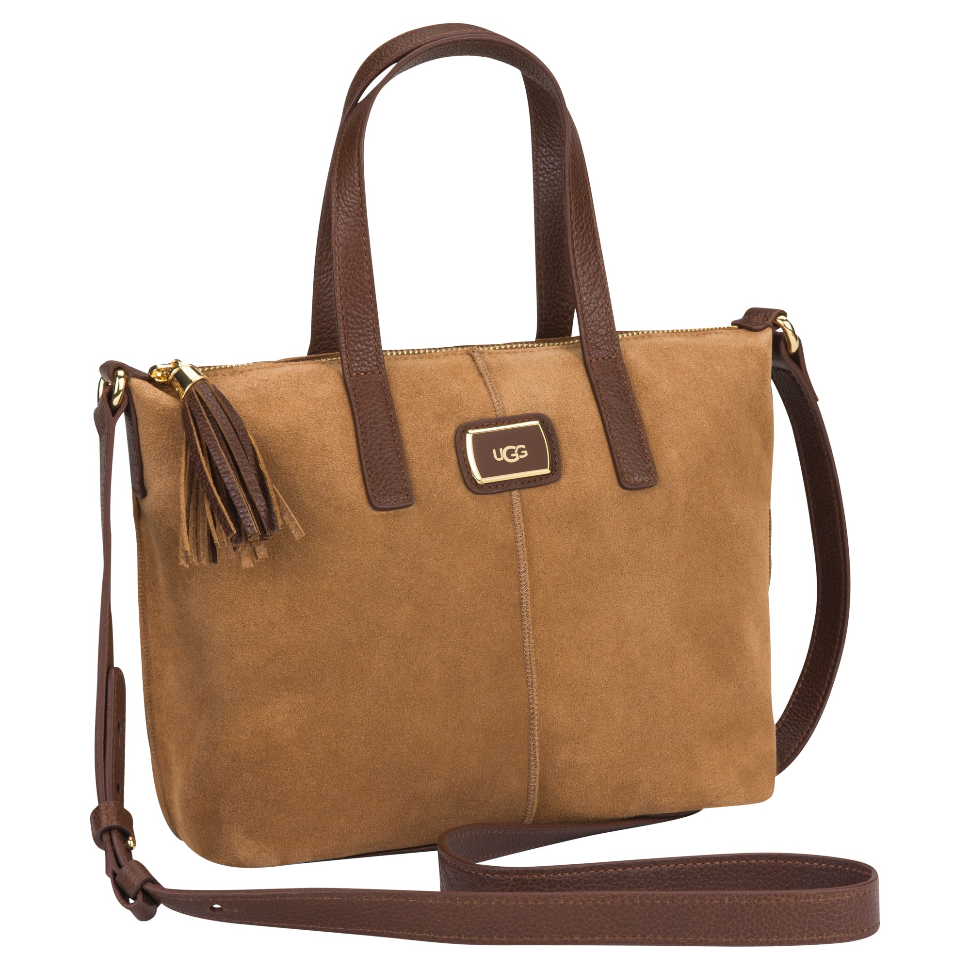 Ugg Ellie Suede Satchel Bag In Brown Lyst Gallery