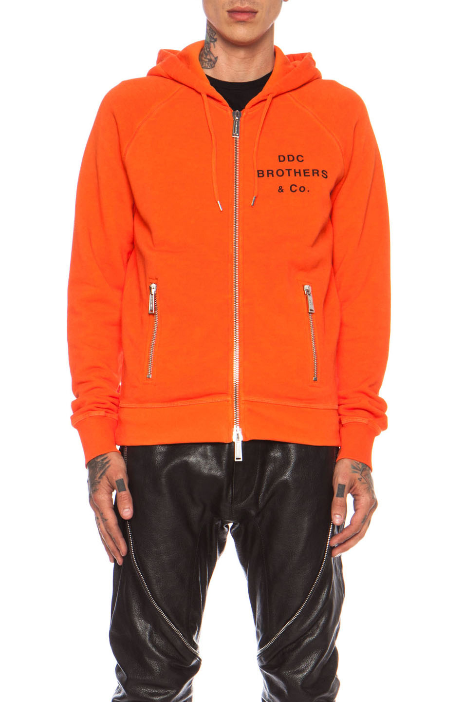 dsquared orange sweatshirt