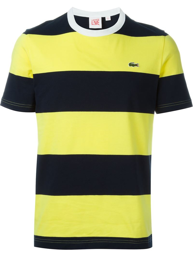 black and yellow lacoste