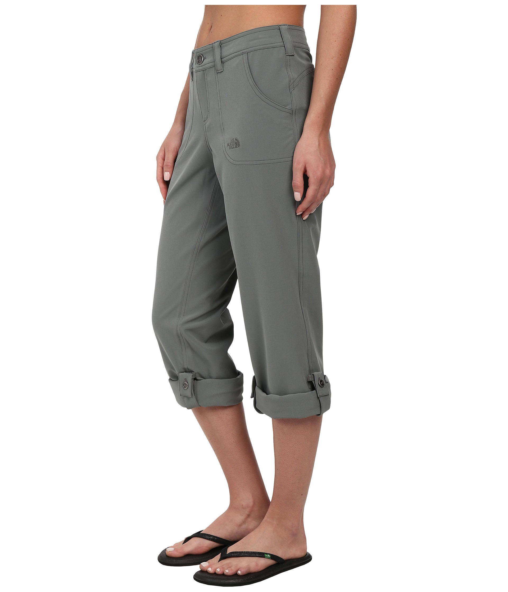 The North Face Almatta Roll-up Pant in Green | Lyst