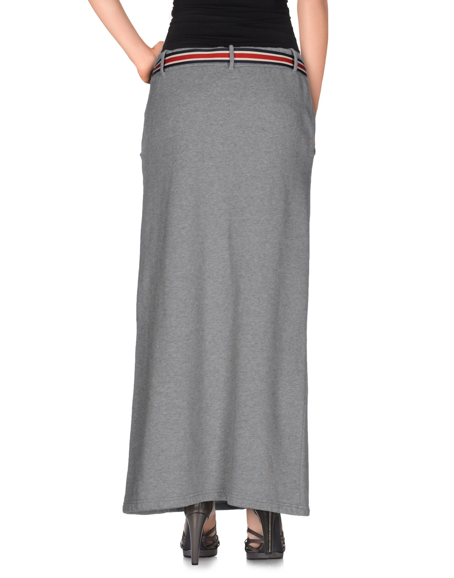 Franklin & marshall Long Skirt in Gray (Grey) Lyst