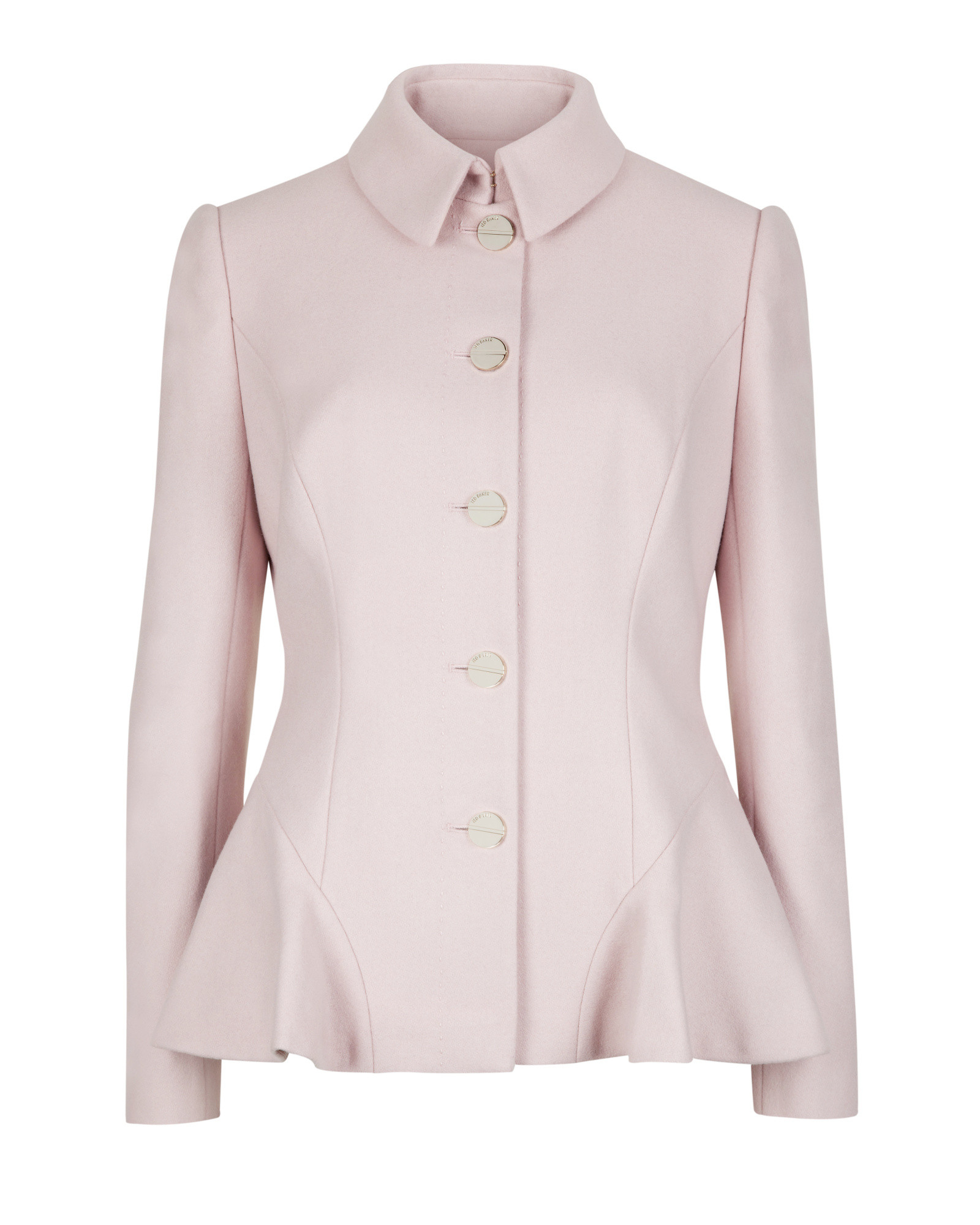 ted baker peplum coat