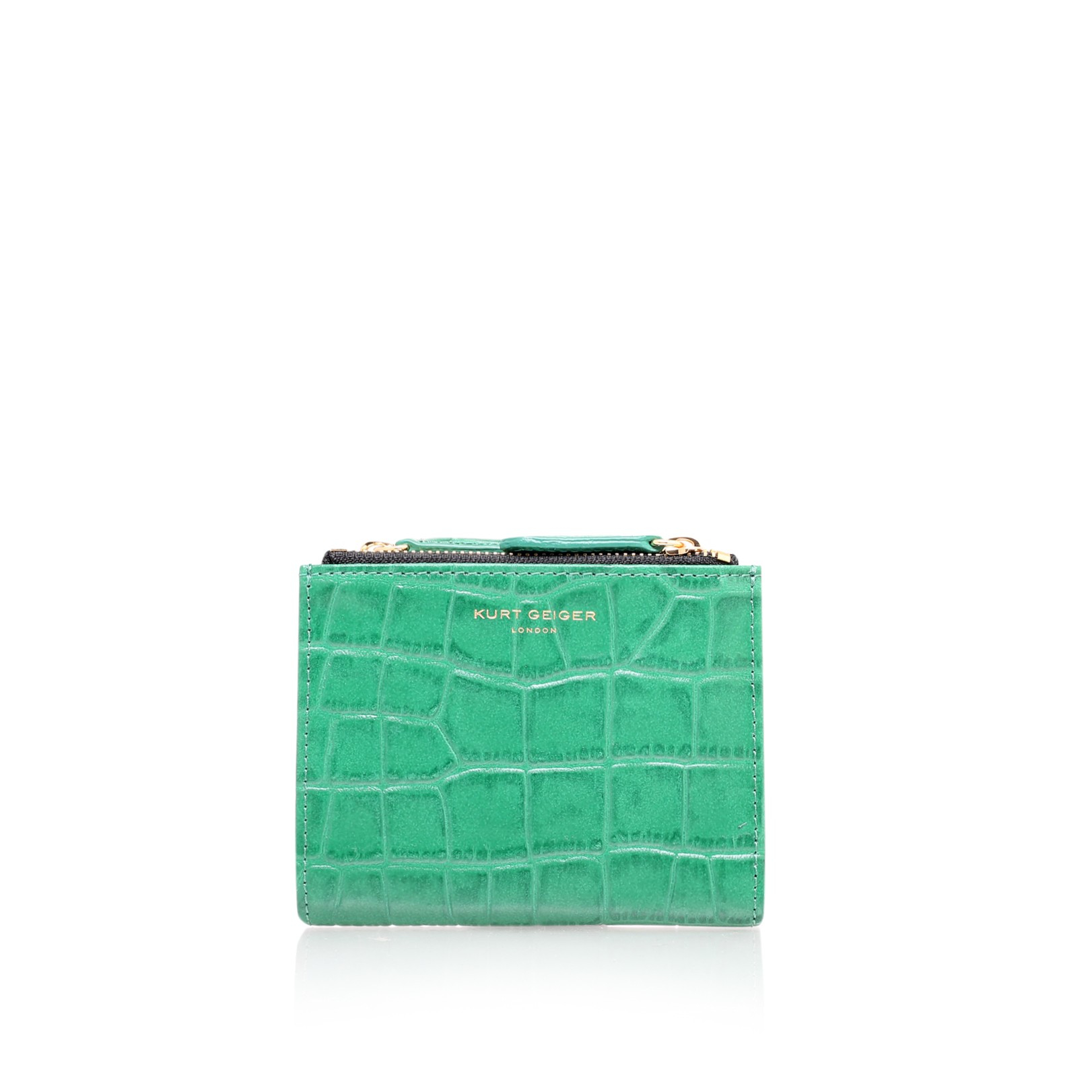 Kurt geiger Croc Mini Purse in Green Lyst