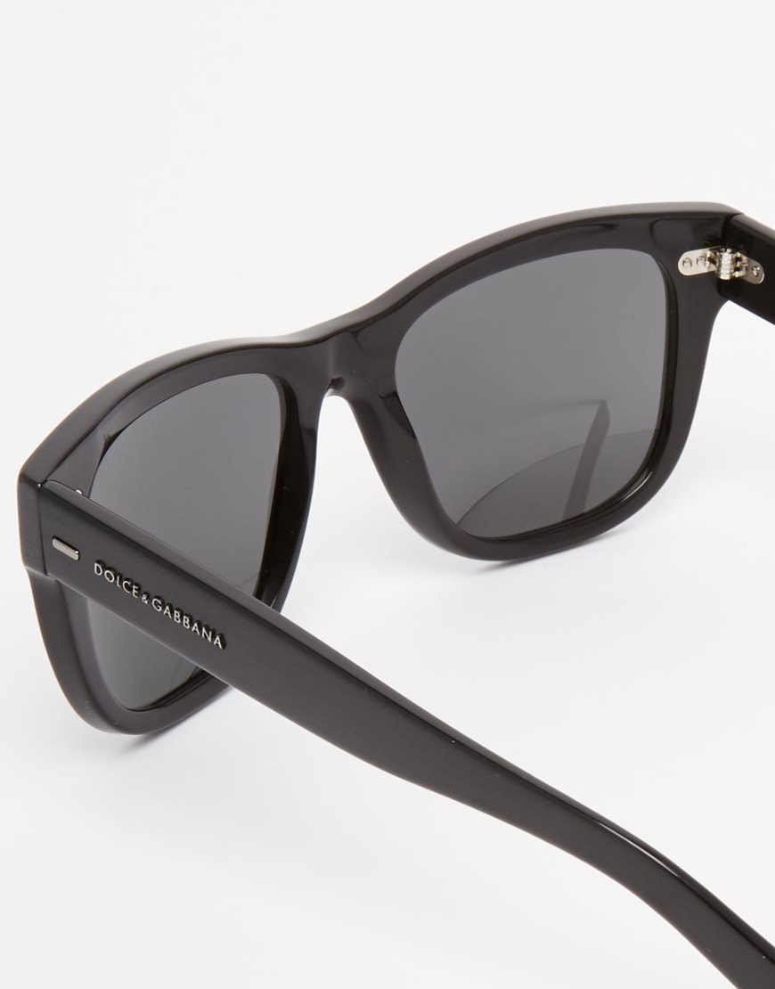 Dolce & gabbana Dolce & Gabanna Wayfarer Sunglasses in Black for Men | Lyst