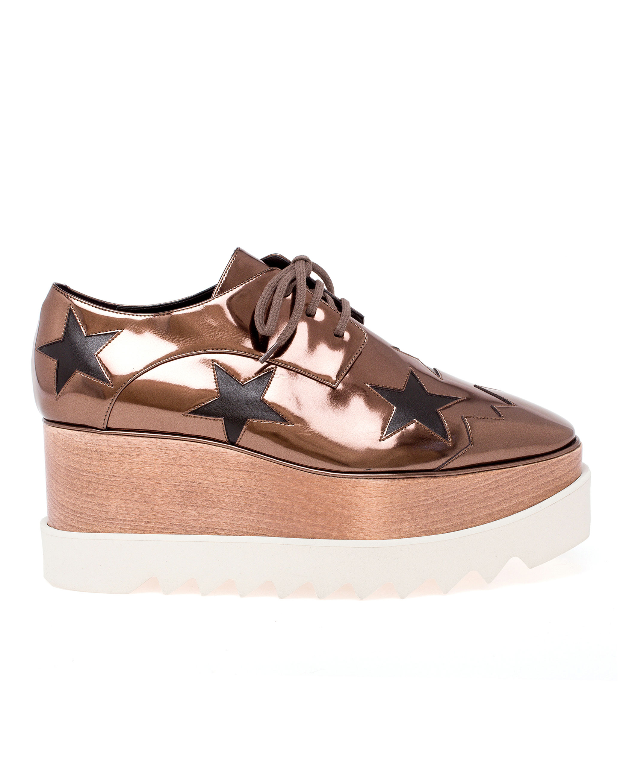 Lyst - Stella mccartney Scarpa Metallic Star Shoes in Metallic