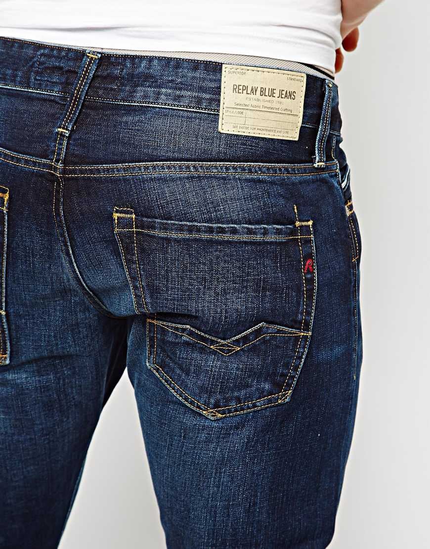 Vergemakkelijken Panorama zuiverheid Replay Jeans Waitom Straight Fit Dark Wash in Blue for Men | Lyst