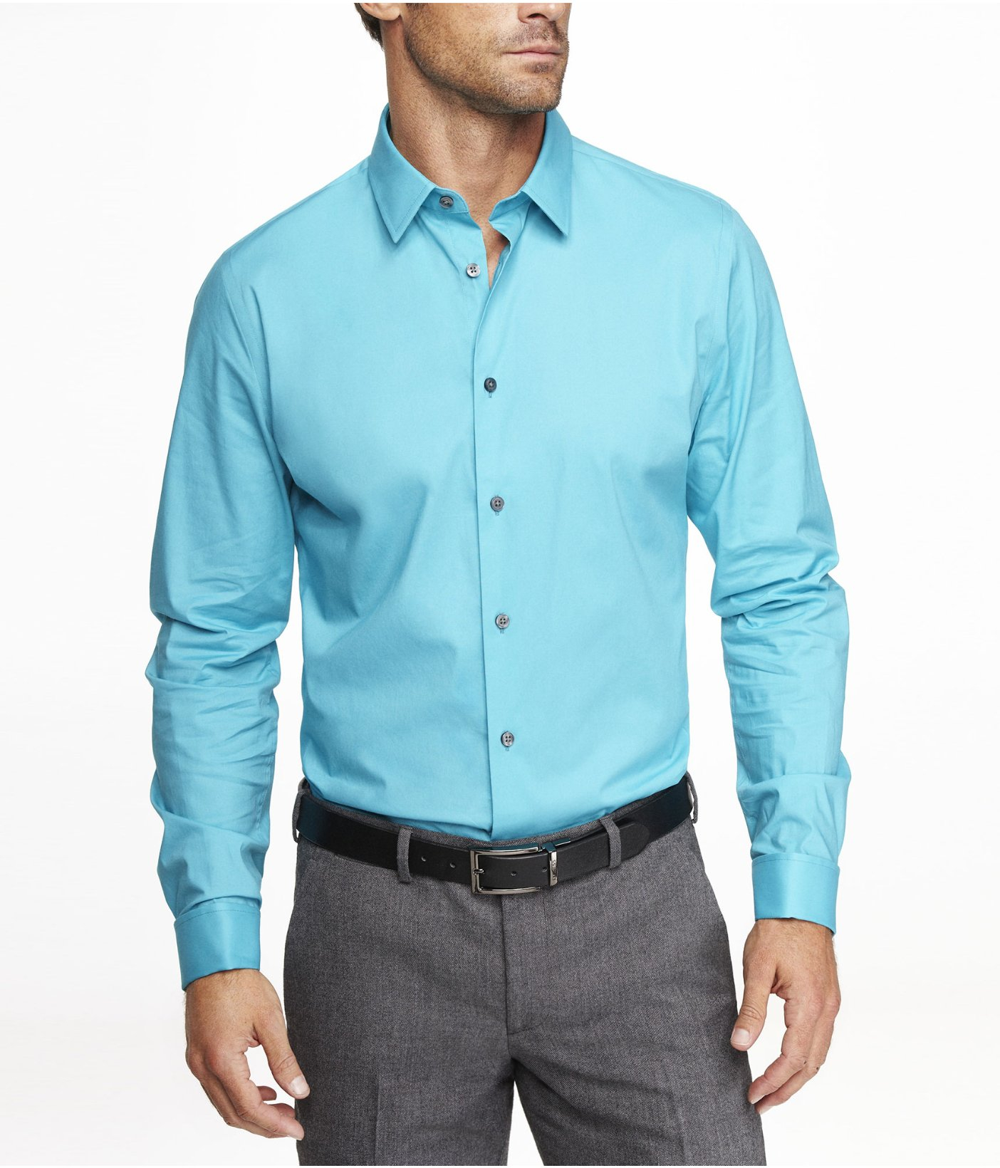 Express Fitted 1mx French Cuff Shirt in ...