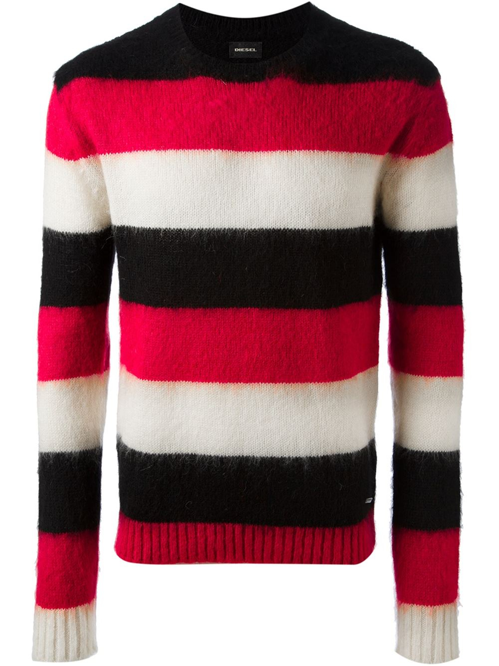 DIESEL Striped Sweater in Red for Men | Lyst