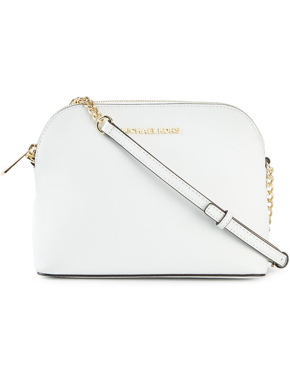 MICHAEL KORS: Michael Eliza bag in coated fabric - White | Michael Kors  tote bags 30S3SZAT7V online at GIGLIO.COM