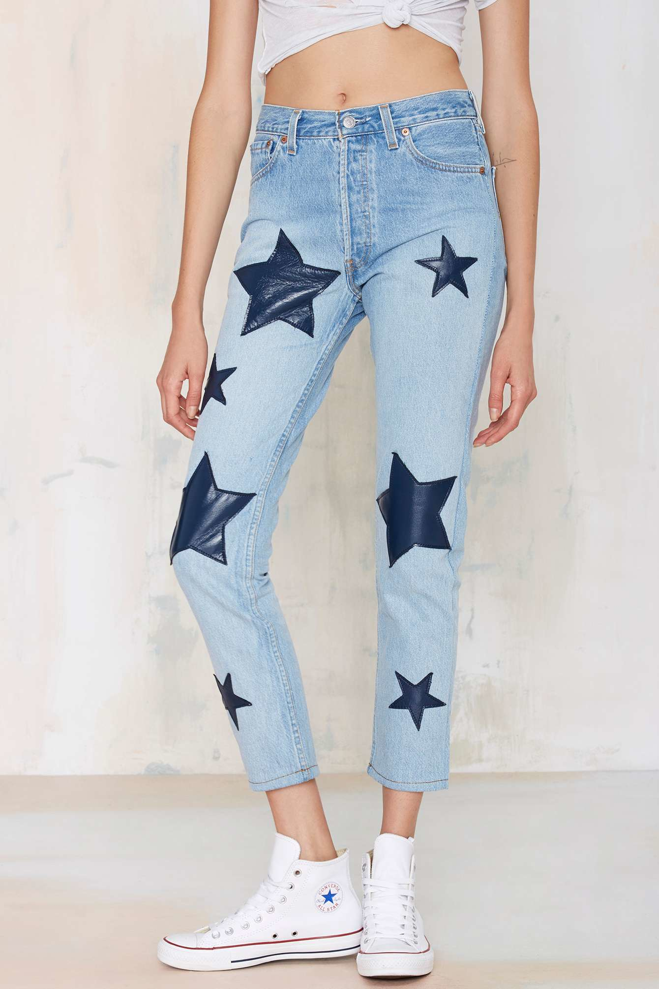 high waisted star jeans