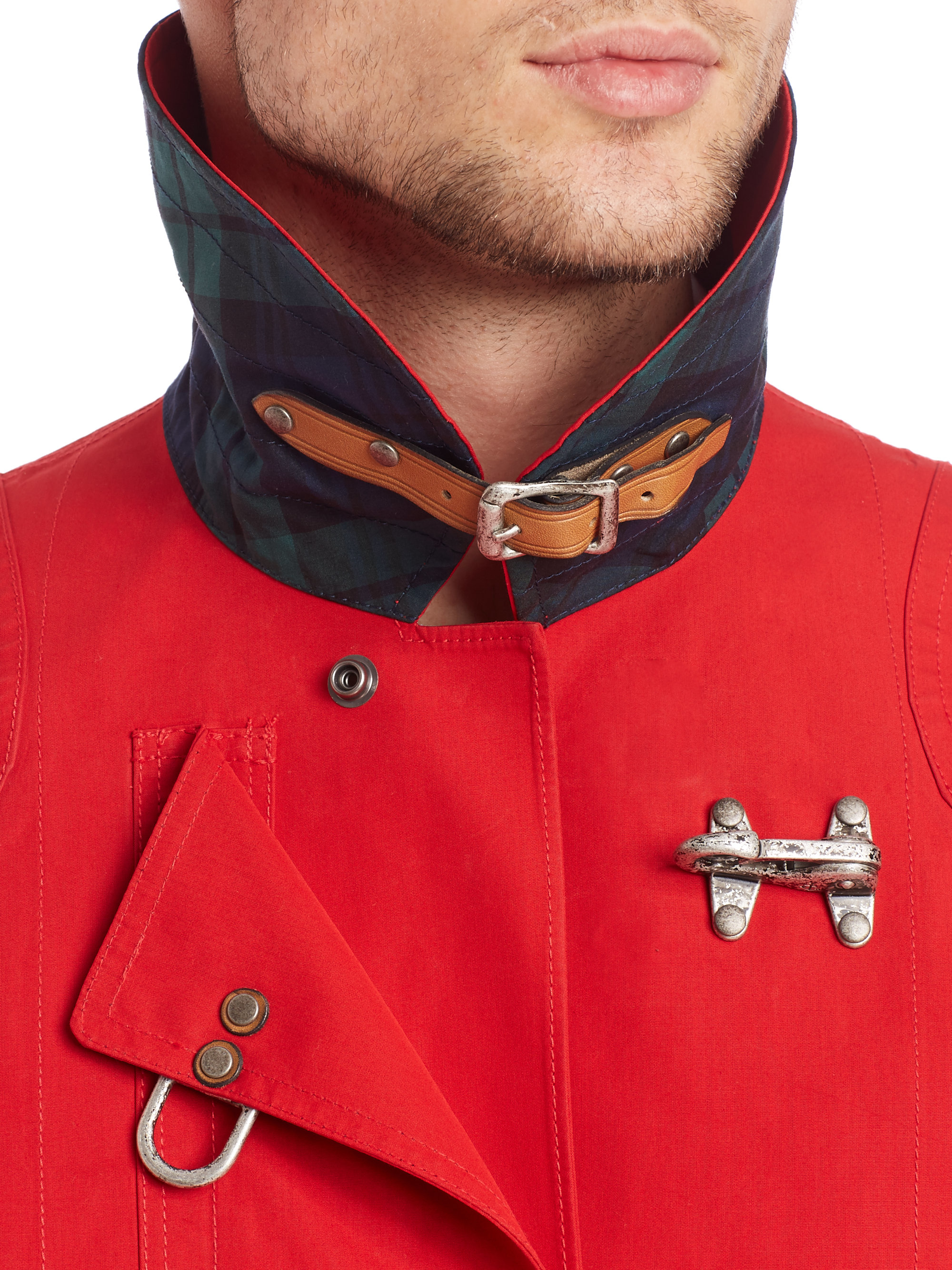 Polo Ralph Lauren Fireman Coat in Red for Men | Lyst