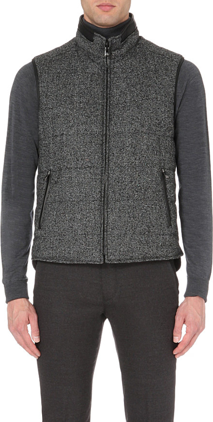 Corneliani Quilted Reversible Wool-Blend Gilet - For Men in Gray for ...