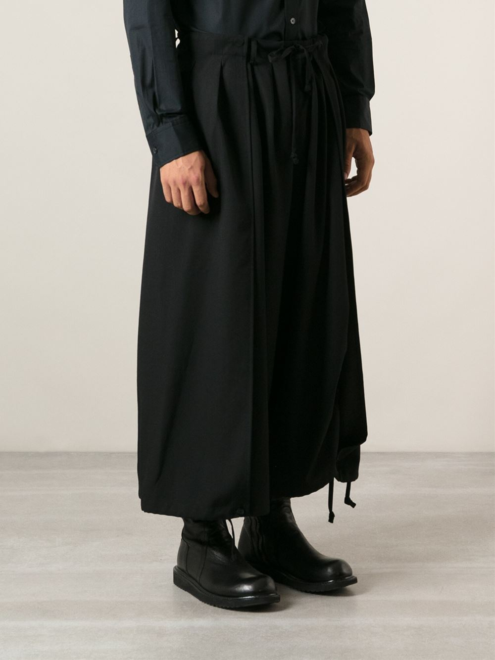 パンツ Yohji Yamamoto Wide Wrap Pants GARMENT DYE WRAP PANTS – THE SHOP YOHJI YAMAMOTO