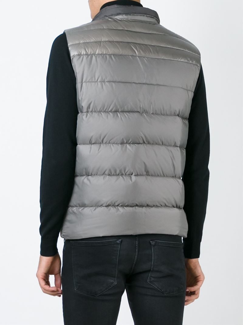 grey moncler gilet