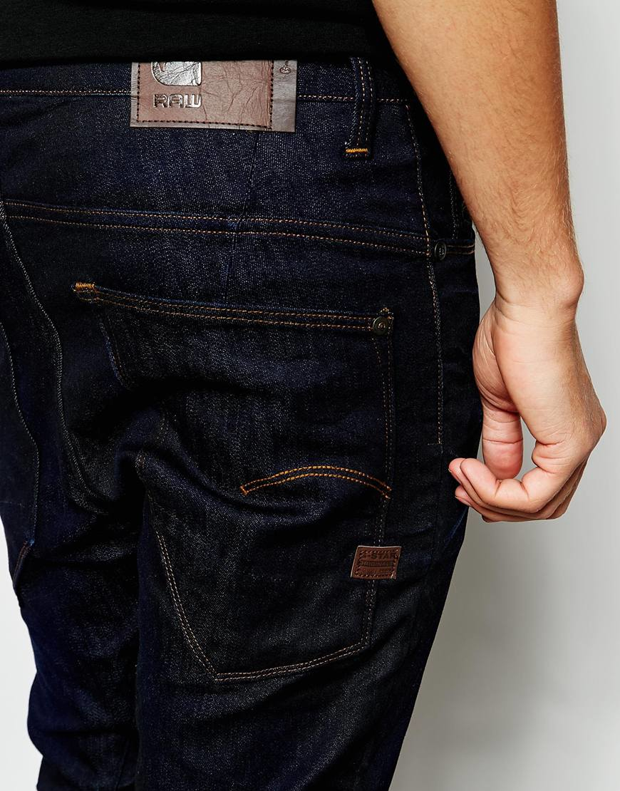 G Star Raw Jeans Type C 3d Super Slim Fit Visor Stretch Denim Dk