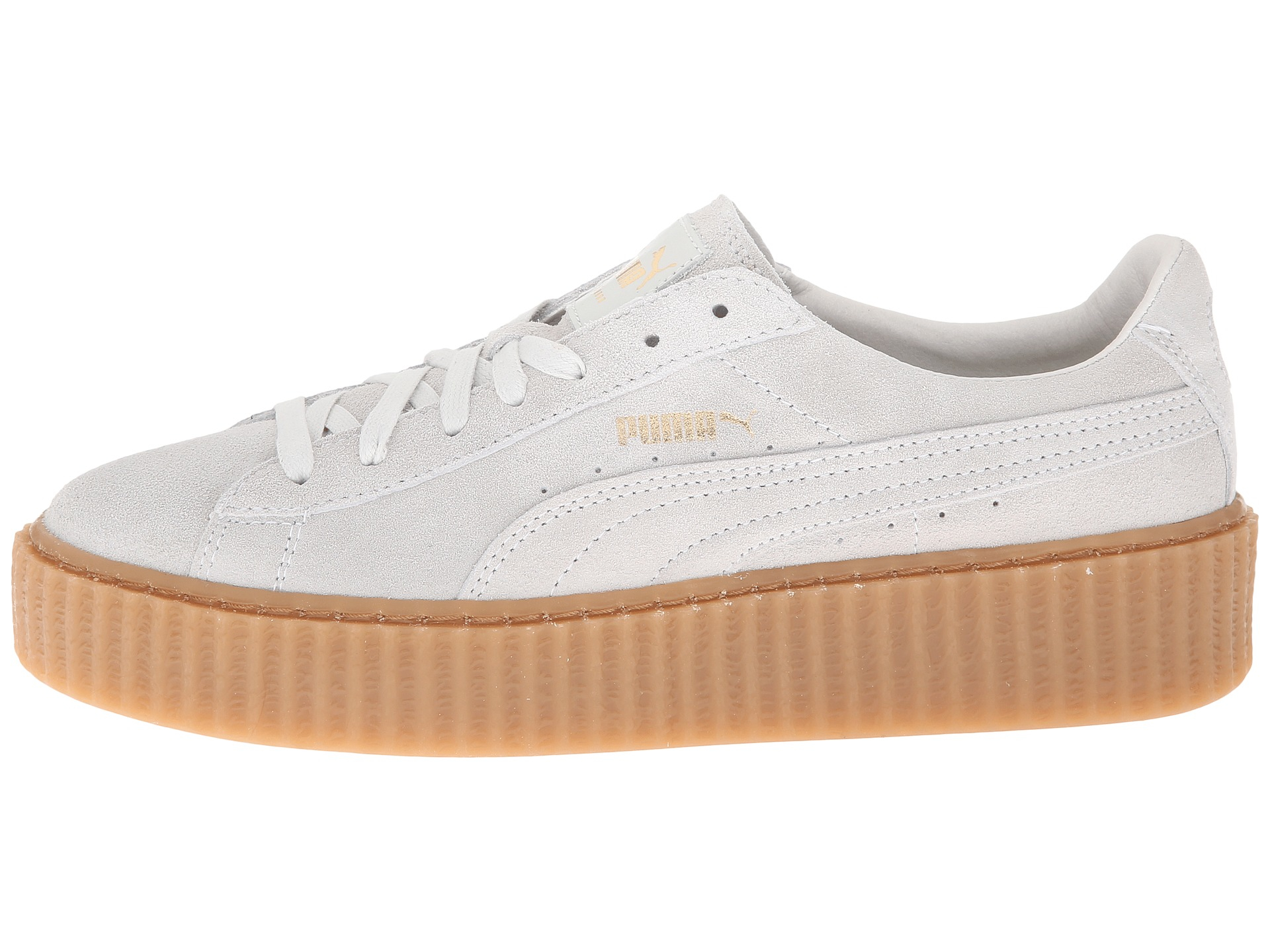 PUMA Rihanna X Suede Creepers in White 