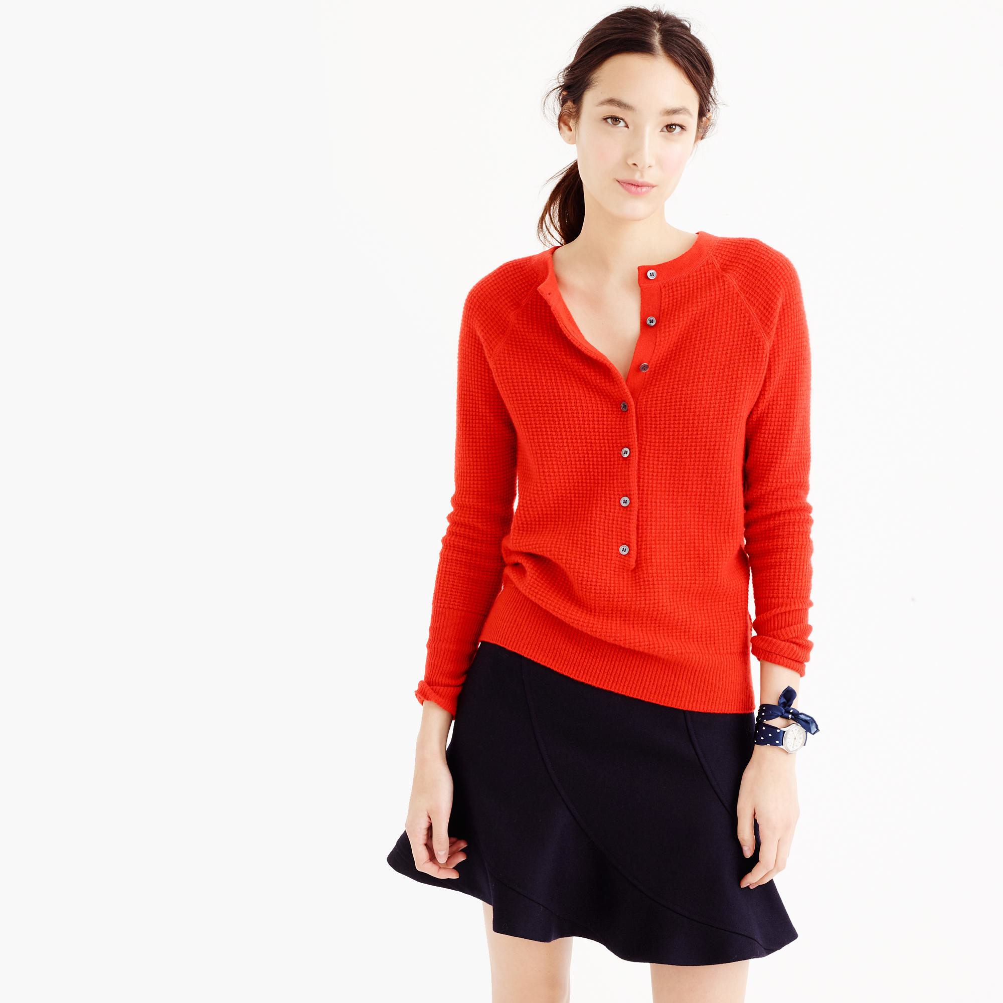 J.Crew Collection Cashmere Waffle 