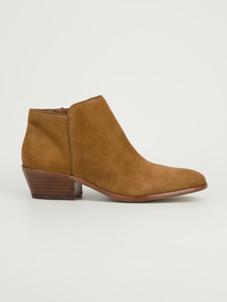 Sam Edelman Suede Ankle Boot in Brown | Lyst