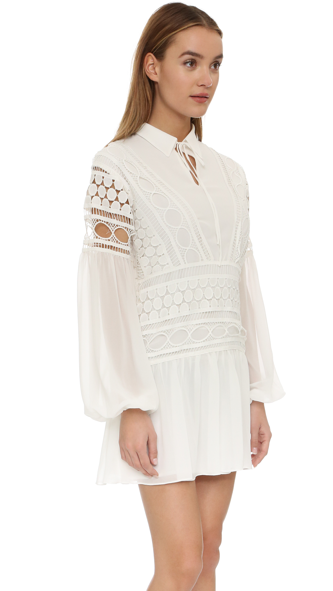 Lyst - Endless Rose Lace Mini Dress in White