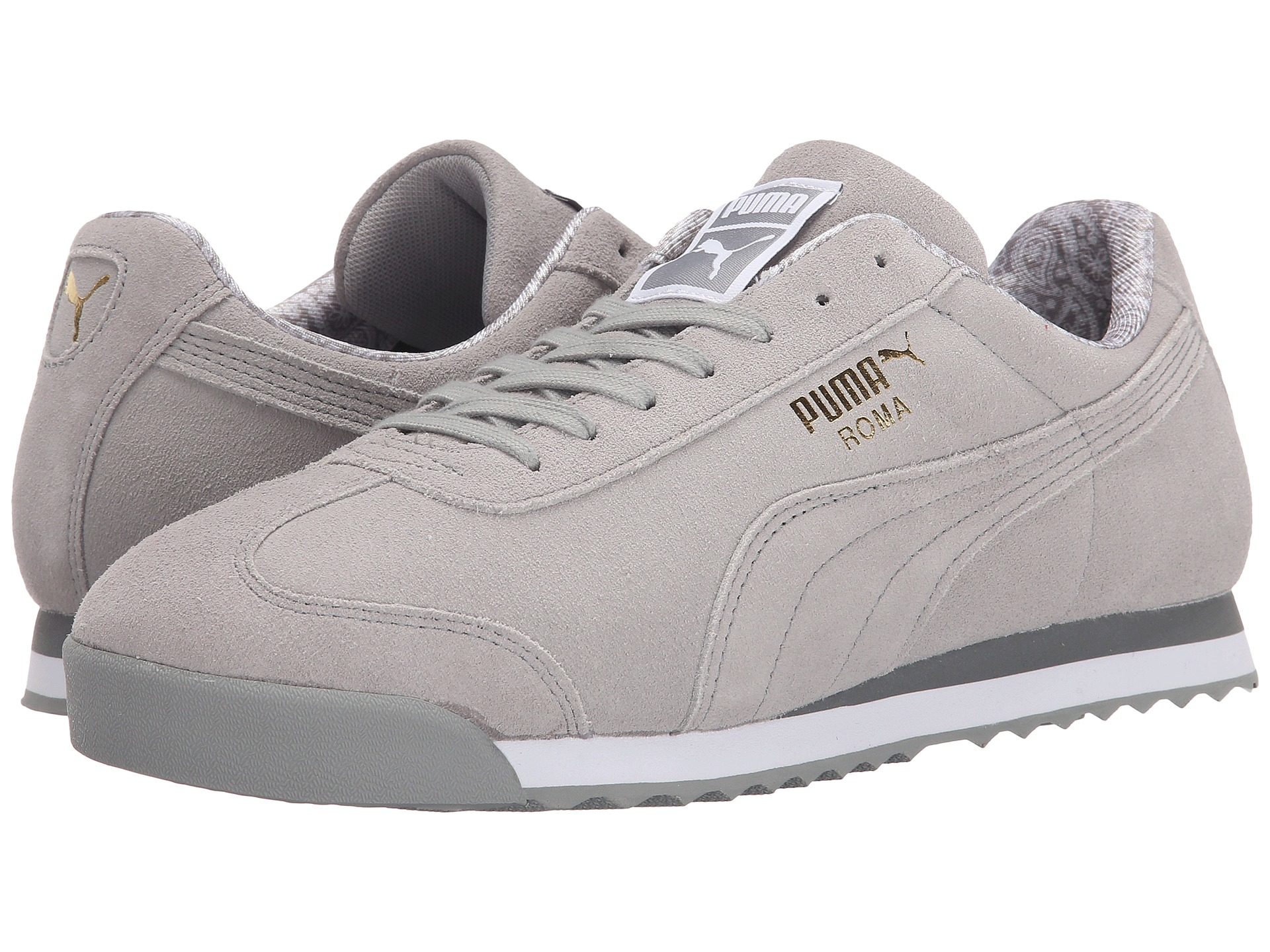 PUMA Roma Suede Paisley in Gray for Men | Lyst
