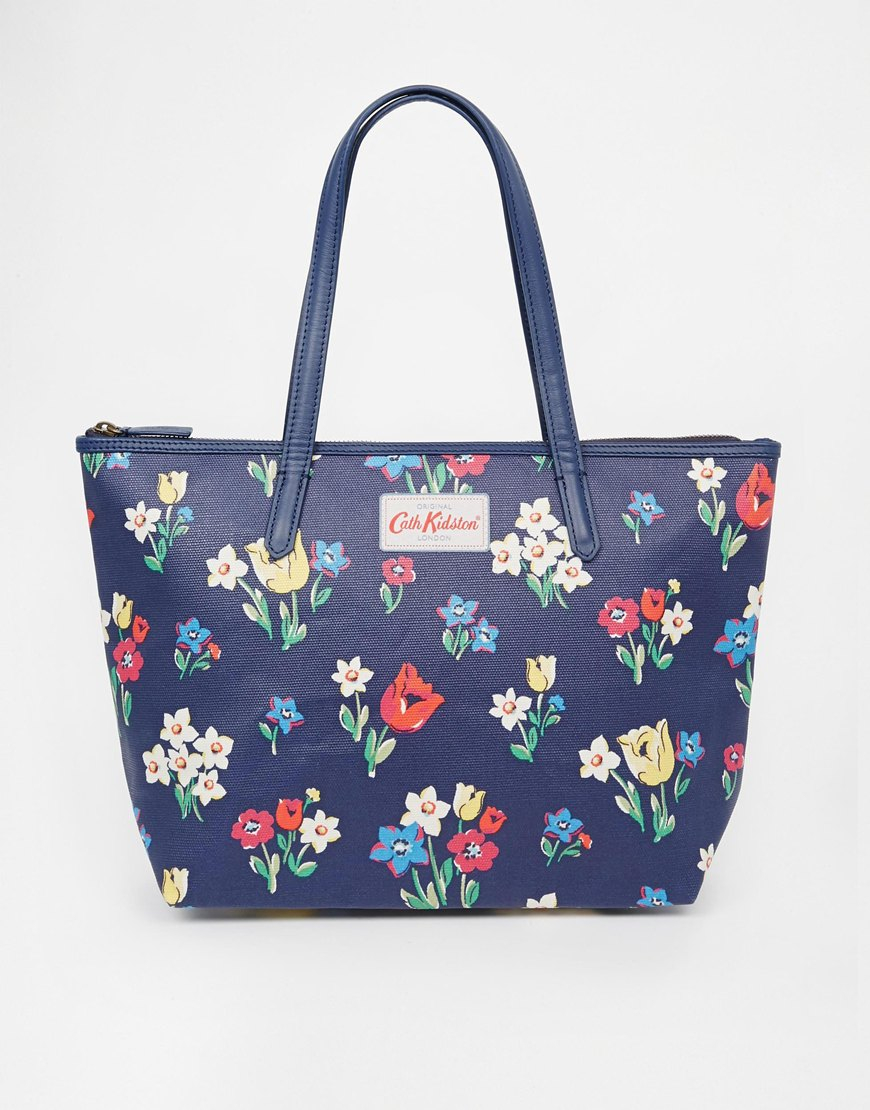 Cath kidston Leather Trim Tote Medium Lyst