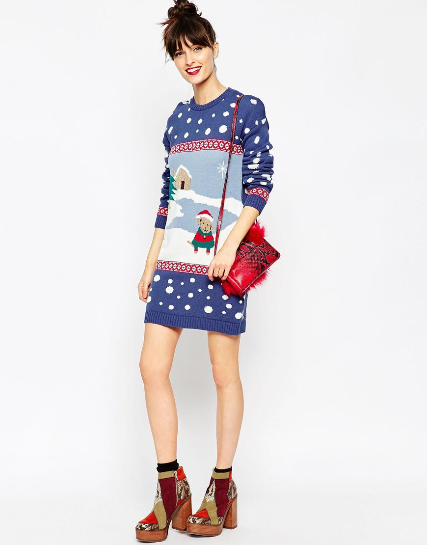 christmas jumper dress asos