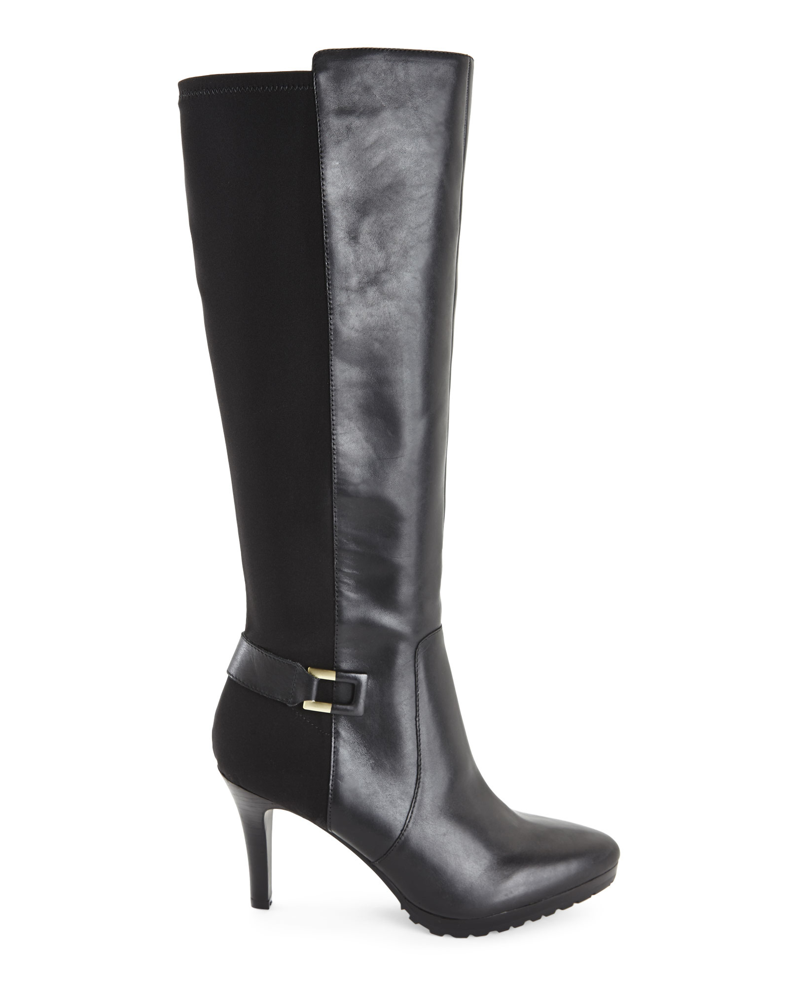 tahari boots black